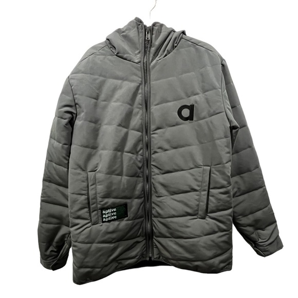 APTIVE Gray Hooded Ski Jacket XL - Picture 5 of 12